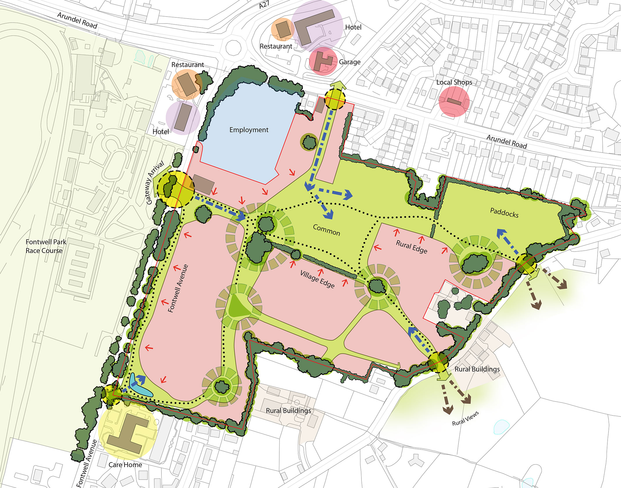 Planning application for land at Fontwell